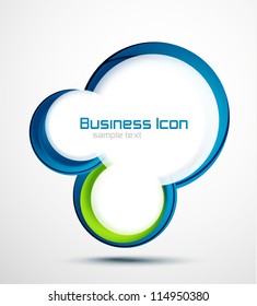 Abstract vector swirl circles background