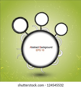 Abstract vector swirl circles background