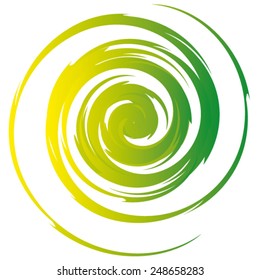Abstract vector swirl circles background