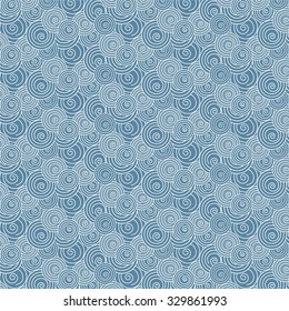 Abstract Vector Swirl White And Blue Wave Japanese Seamless Pattern Background