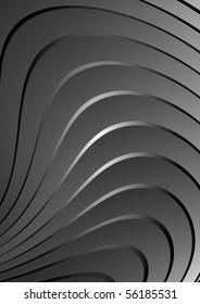 Abstract vector swirled background metal surface