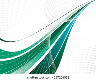 Abstract Vector Swoosh. Eps10.