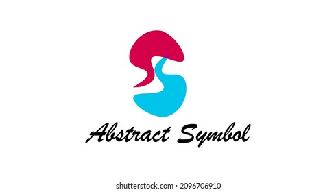 símbolo vector abstracto aislado en fondo blanco