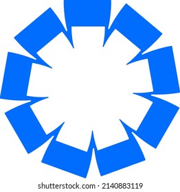 símbolo vector abstracto aislado en fondo blanco
