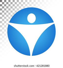Abstract vector symbol of protection and preservation of the planet. Graphic design for printed materials, websites and posts on the Internet.