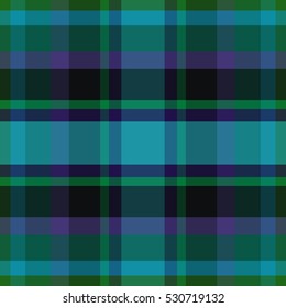 abstract vector tartan seamless - blue, teal and violet