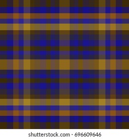 abstract vector tartan seamless - blue and yellow