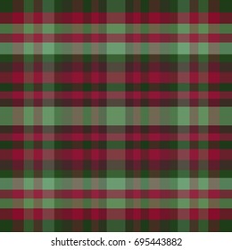 abstract vector tartan seamless - green and red