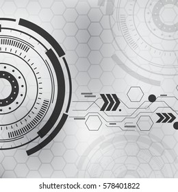 Abstract vector tech background