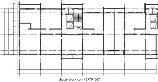 Abstract vector technical drawing
