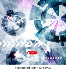 Abstract Vector Techno Background