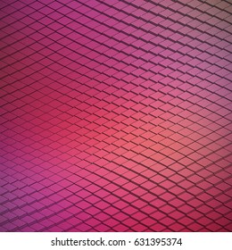 Abstract Vector Technological Waveform Colorful Bright Background. 3D Render Science Structure Art Illustration