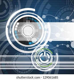 Abstract vector and technology background