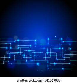 Abstract vector technology background circuit.