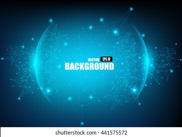 abstract vector technology background, concept design