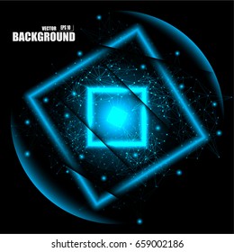 abstract vector technology background, concept design