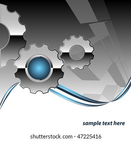 abstract vector  technology background with copy space. Eps10