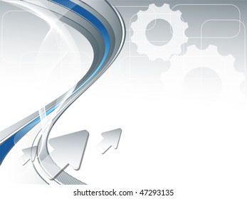 abstract vector technology background with copy space. Eps10