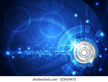 Abstract vector  technology background, illustration