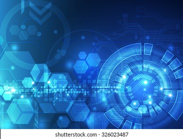 Abstract vector  technology background, illustration