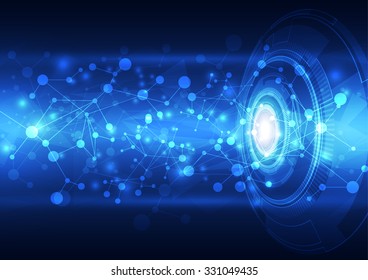 abstract vector technology background, illustration