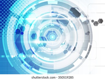 Abstract vector technology background, illustration