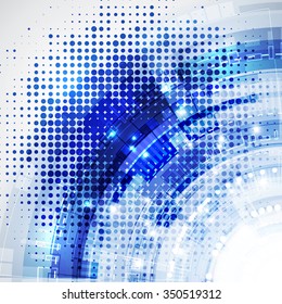 Abstract vector technology background, illustration