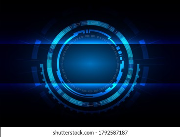 Abstract vector technology circle design concept background, vector illustration design background