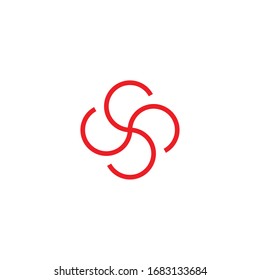 Abstract vector technology icon. Colorful logo. Stock illustration.