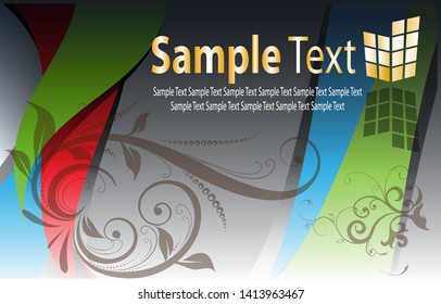 Abstract vector template backgrounds for beautiful business card designs and colorful stage backgrounds and text places