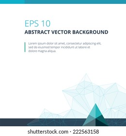 Abstract vector template. Brand, visualization. Element for banner, card, poster, corporate identity, presentation, app and web design.