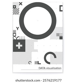 Abstract Vector Template for Data Visualization. Simple shapes combination