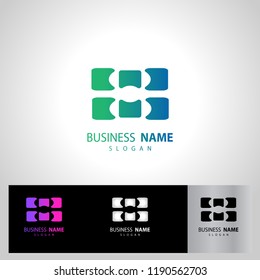 abstract vector template design with box icon on eps 10