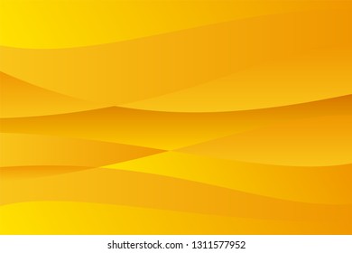 Abstract vector template design, brochure, Web sites, leaflet, with colorful yellow waves backgrounds. Yellow wavy pattern.