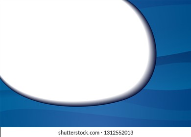 Abstract vector template design, brochure, Web sites, leaflet, with colorful blue waves backgrounds. Blue wavy pattern. Message board for text and message design line shadow