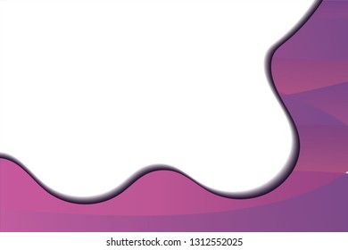 Abstract vector template design, brochure, Web sites, leaflet, with colorful purple waves backgrounds. Purple wavy pattern. Message board for text and message design line shadow