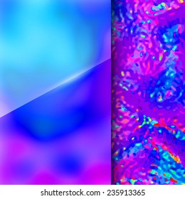 Abstract vector template design, brochure, Web sites, page, leaflet, with colorful geometric triangular backgrounds, logo and text separately. 