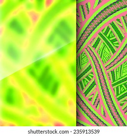 Abstract vector template design, brochure, Web sites, page, leaflet, with colorful geometric triangular backgrounds, logo and text separately. 