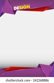 Abstract vector template design, brochure, Web sites, page, leaflet. Vector illustration.