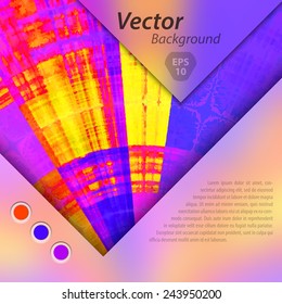 Abstract vector template design, brochure, Web sites, page, leaflet, with colorful geometric triangular backgrounds, logo and text separately. 