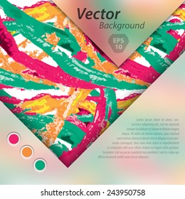 Abstract vector template design, brochure, Web sites, page, leaflet, with colorful geometric triangular backgrounds, logo and text separately. 