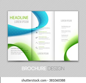 Abstract vector template design, brochure, flyer, page, leaflet, with colorful geometric triangular backgrounds