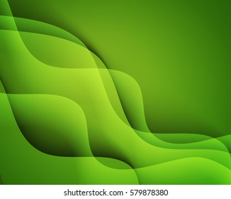 Abstract vector template design, brochure, Web sites, leaflet, with colorful red waves backgrounds. Green wavy pattern