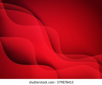 Abstract vector template design, brochure, Web sites, leaflet, with colorful red waves backgrounds. Red wavy pattern