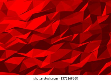 Abstract vector template design with colorful geometric triangular background for brochure, web sites,  leaflet, flyer. Low poly banner