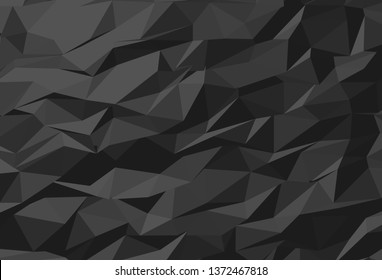 Abstract vector template design with colorful geometric triangular background for brochure, web sites, leaflet, flyer. Low poly banner