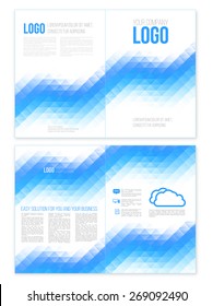 Abstract vector template design  colorful geometric triangular backgrounds for brochure, booklet, flyer