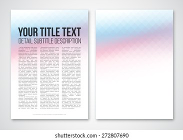 Abstract vector template design  colorful geometric triangular backgrounds for brochure, booklet, flyer