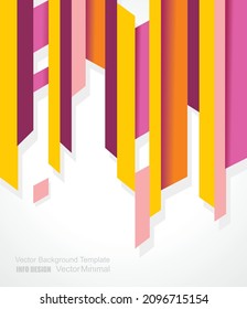 Abstract vector template design with geometric simple shapes.