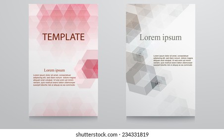 Abstract vector template design-colorful geometric triangular backgrounds.